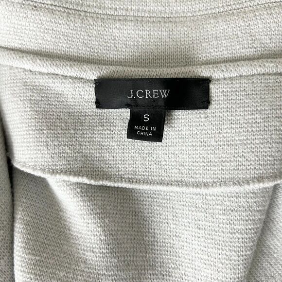 J.Crew Open Front Sweater Blazer Cardigan Light Gray Size Small - Picture 5 of 7